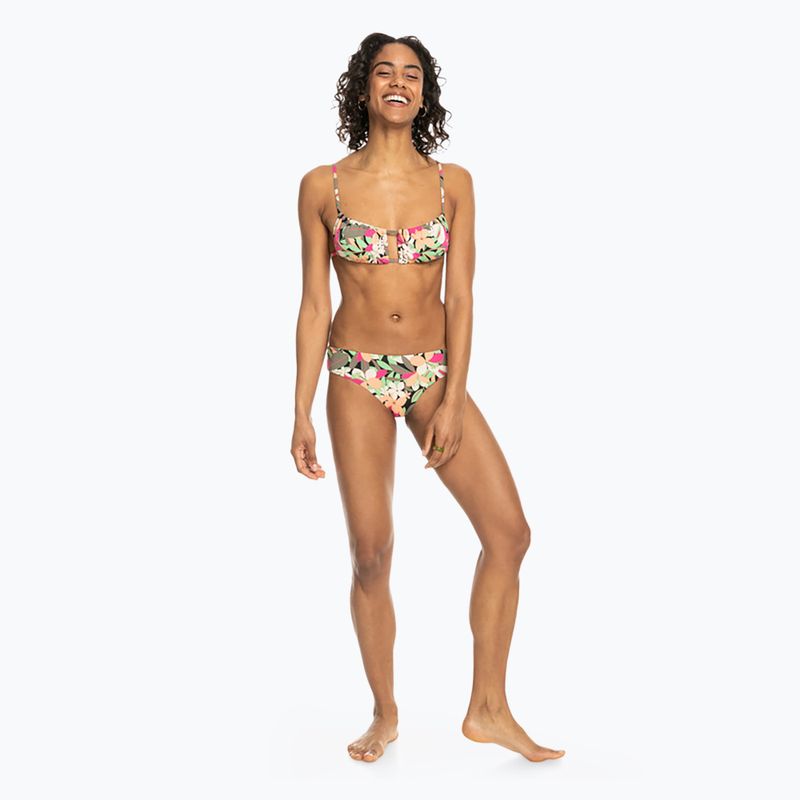 ROXY Printed Beach Classics Bralette Badeanzug Top anthrazit Palm Song s