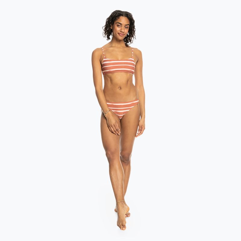 ROXY Printed Beach Classics Badeanzug Top Zedernholz Happy Stripe