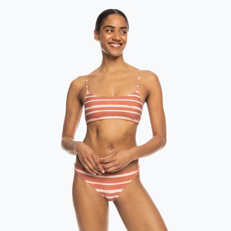 Zweiteiliger Damen-Badeanzug ROXY PT Beach Classics Zedernholz happy stripe