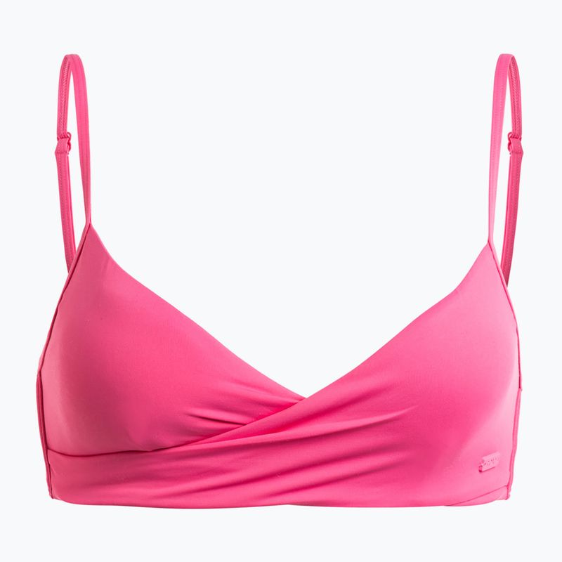 ROXY Beach Classics Wrap Badeanzug Top Shocking Pink
