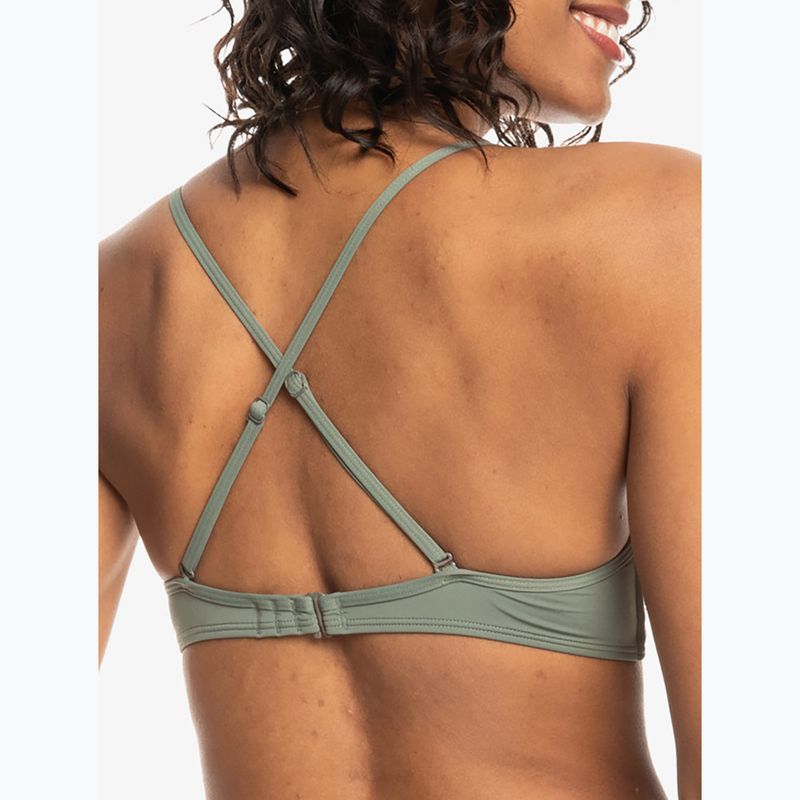 ROXY Beach Classics Wickel-Badeanzug Top agave grün