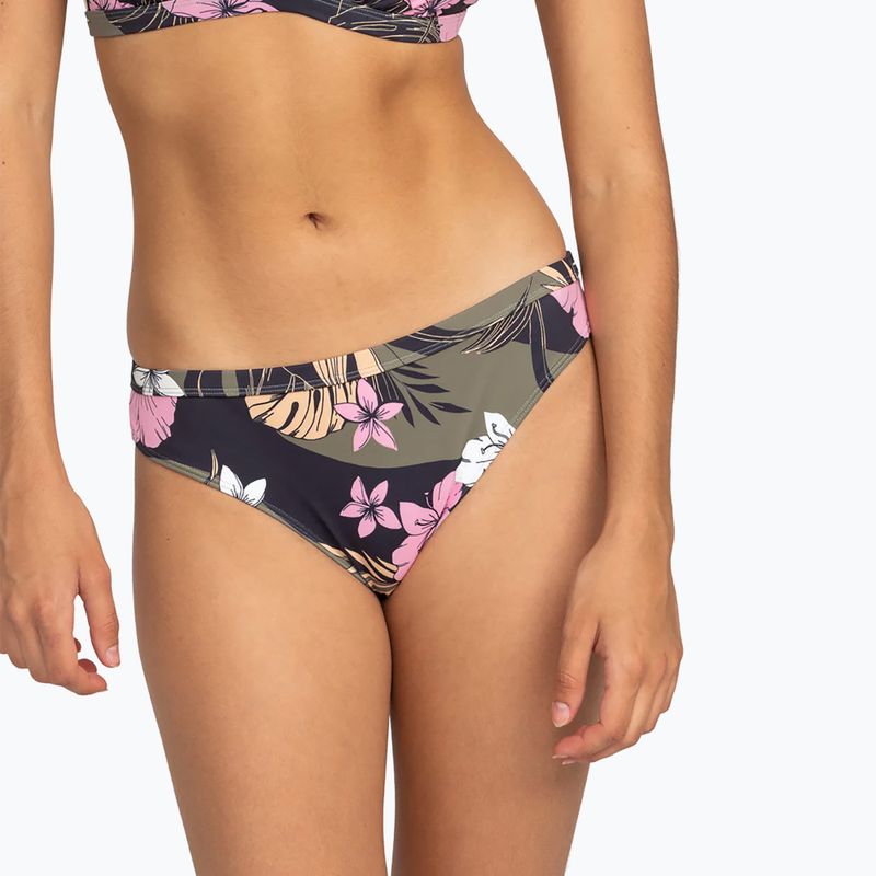 ROXY Pro The Snap Turn Cheeky anthrazit classic pro surf Badeanzug unten 2