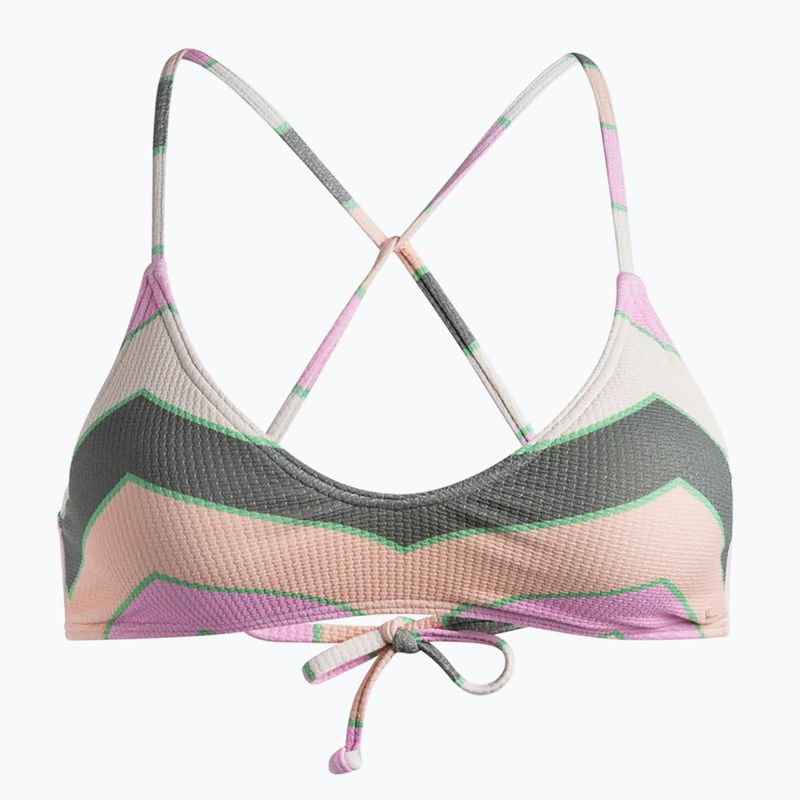 ROXY Vista Stripe Riemchen-Badeanzug-Oberteil agave grün sehr vista stripe