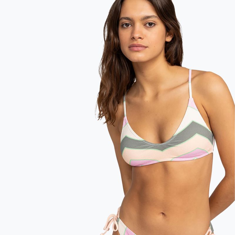 ROXY Vista Stripe Riemchen-Badeanzug-Oberteil agave grün sehr vista stripe 2