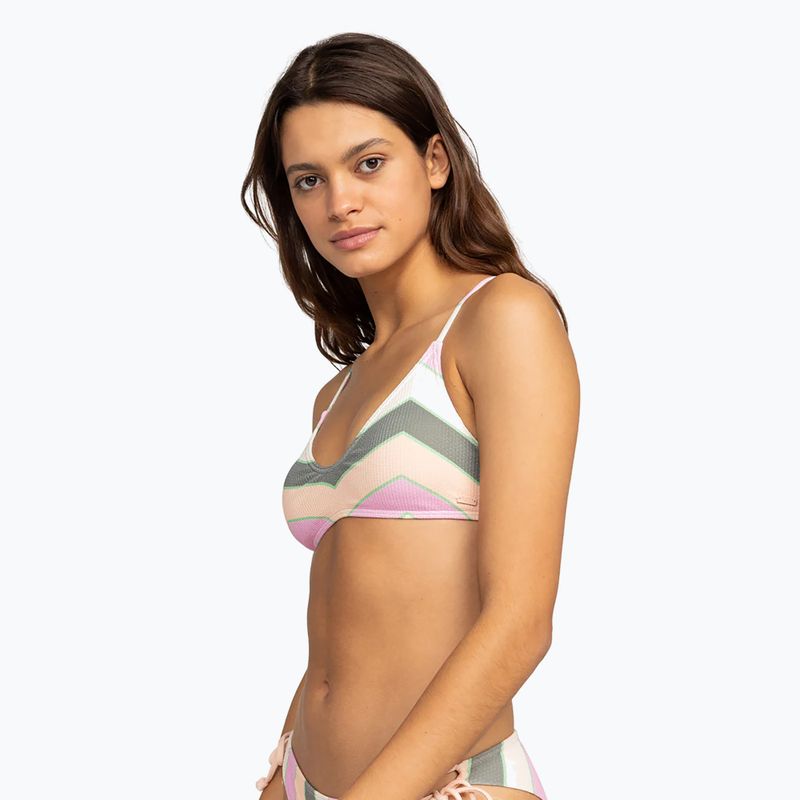 ROXY Vista Stripe Riemchen-Badeanzug-Oberteil agave grün sehr vista stripe 5