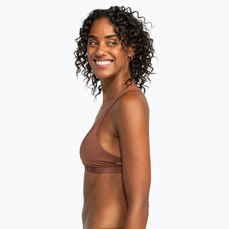 ROXY Silky Island Root Beer Badeanzug Top