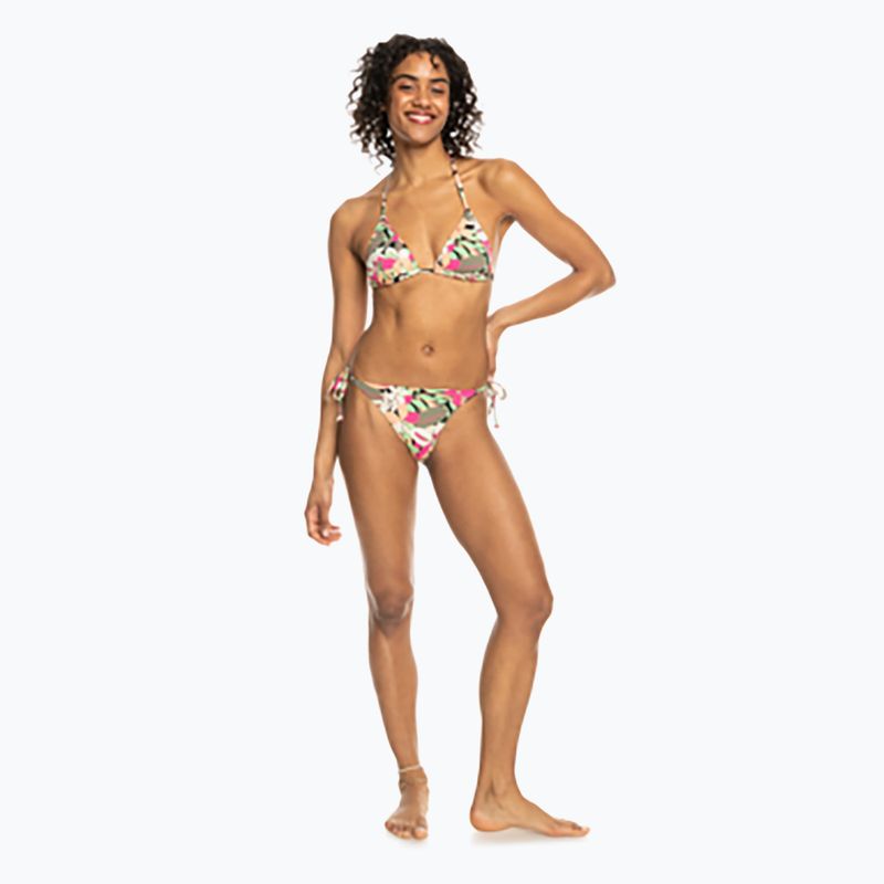 ROXY Printed Beach Classics Tiki Tri Badeanzug Top anthrazit Palm Song s 3