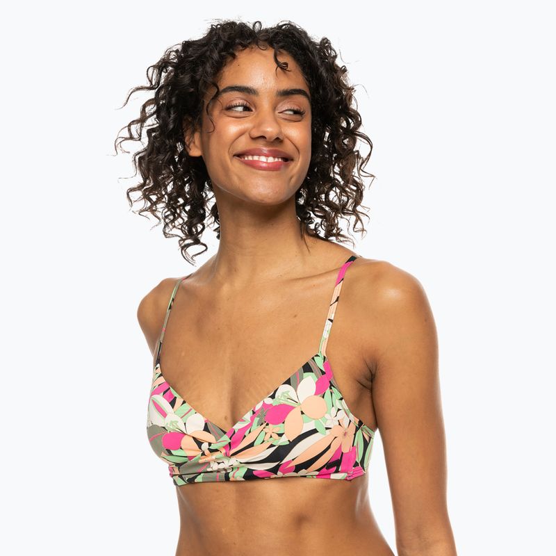ROXY Printed Beach Classics Wickel-Badeanzug Top anthrazit Palmenlied s 2