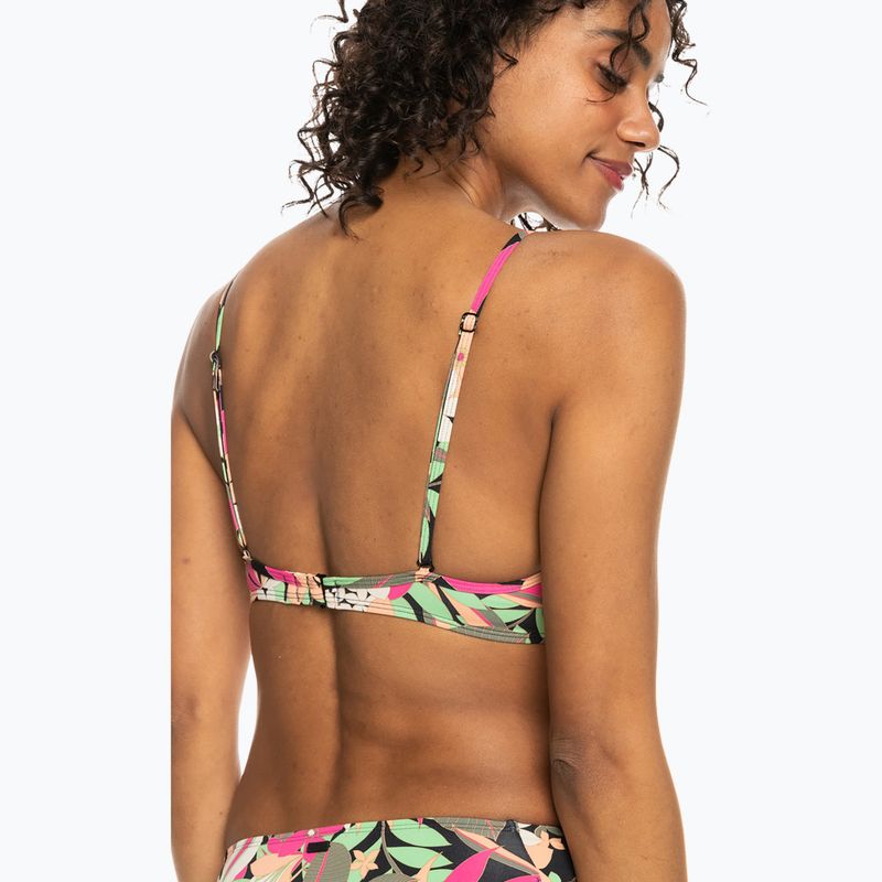 ROXY Printed Beach Classics Wickel-Badeanzug Top anthrazit Palmenlied s