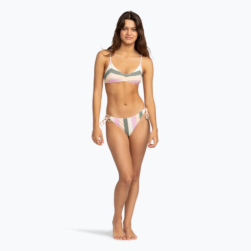ROXY Vista Stripe Tie Side Badeanzug unten agave grün sehr vista streifen 3
