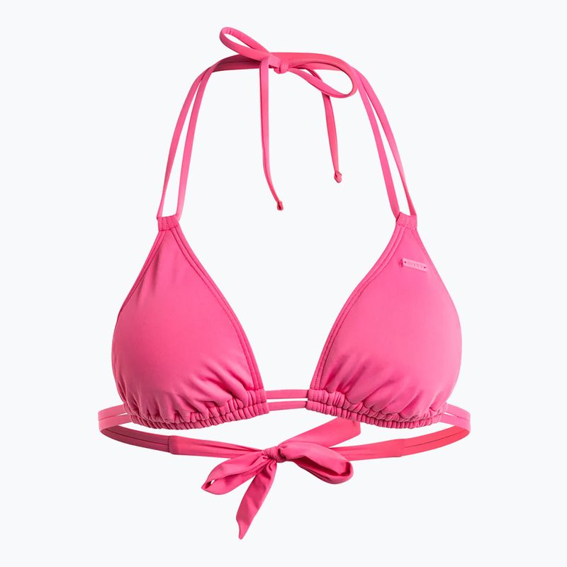 ROXY Beach Classics Tiki Tri schockierend rosa Badeanzug Top