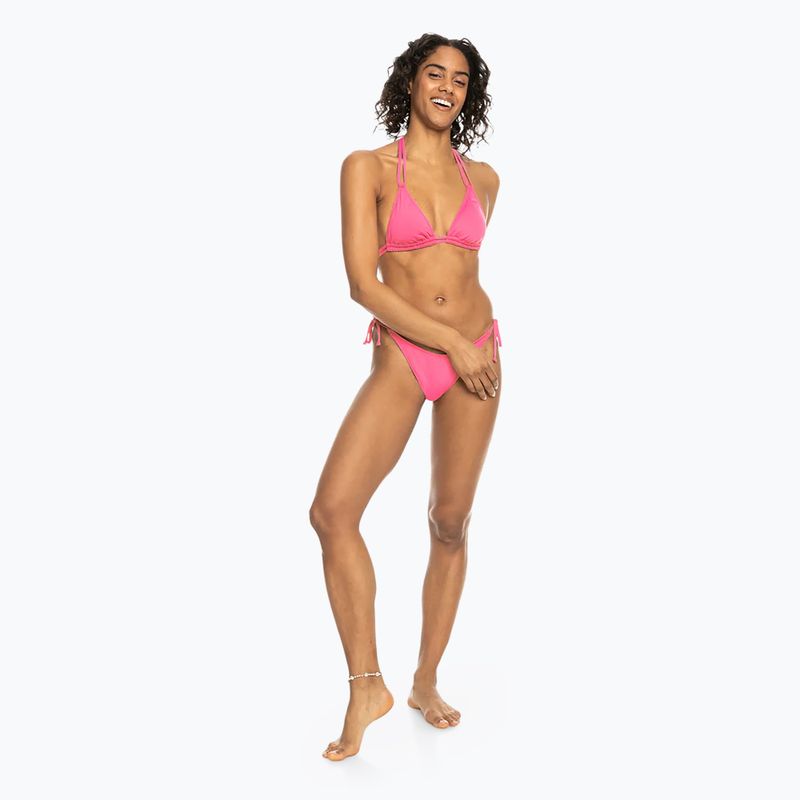 ROXY Beach Classics Tiki Tri schockierend rosa Badeanzug Top