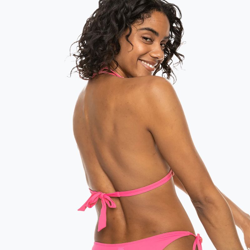 ROXY Beach Classics Tiki Tri schockierend rosa Badeanzug Top