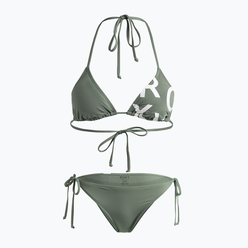 Zweiteiliger Damen-Badeanzug ROXY Beach Classics Tie Side agave grün