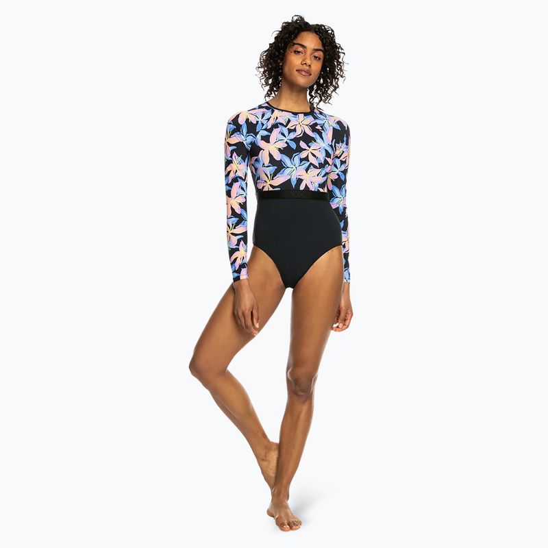 Einteiliger Badeanzug ROXY Active anthrazit kiss für Damen 3