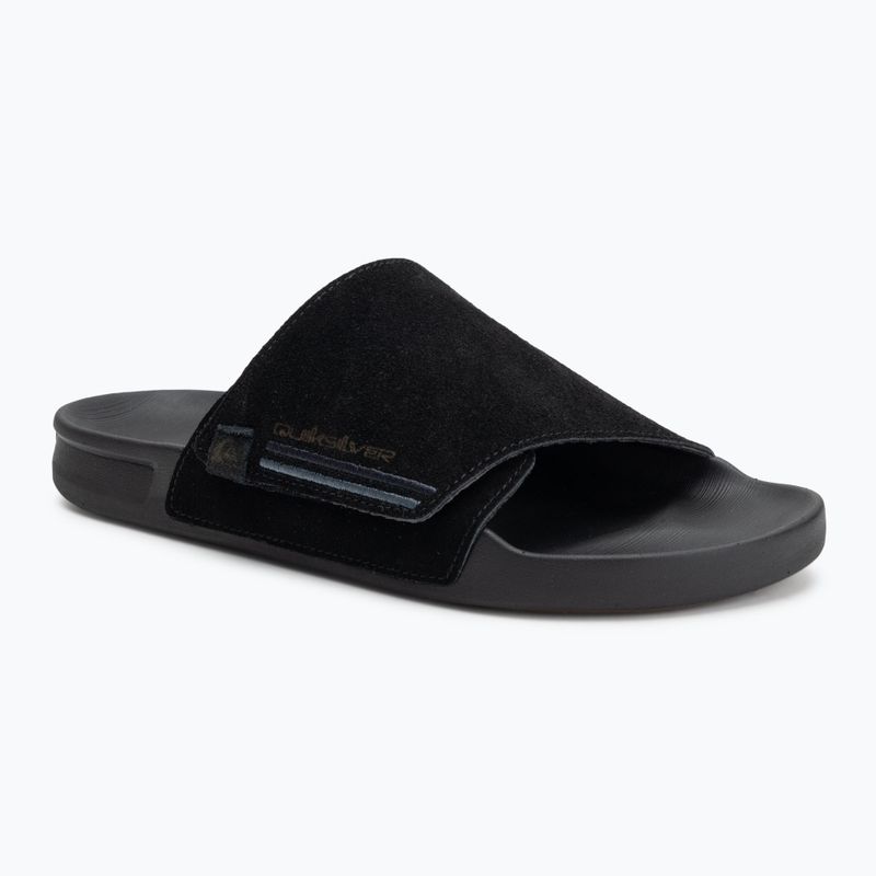 Quiksilver Rivi Suede Herren Flip-Flops schwarz 1