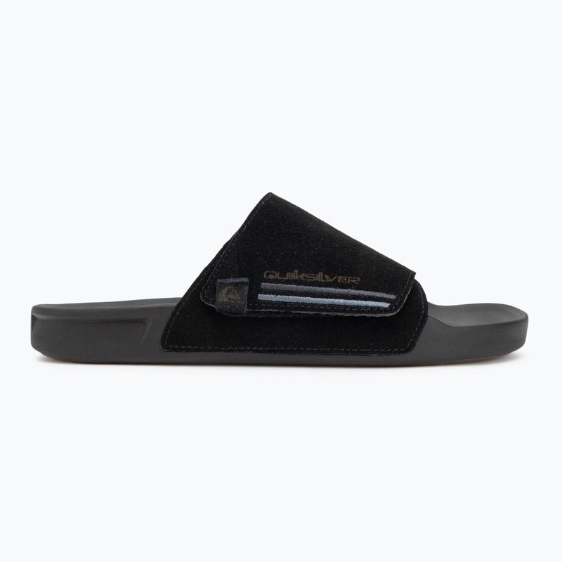 Quiksilver Rivi Suede Herren Flip-Flops schwarz 1 2