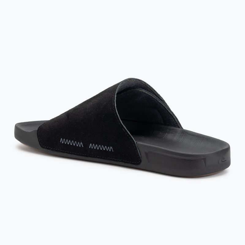 Quiksilver Rivi Suede Herren Flip-Flops schwarz 1 3