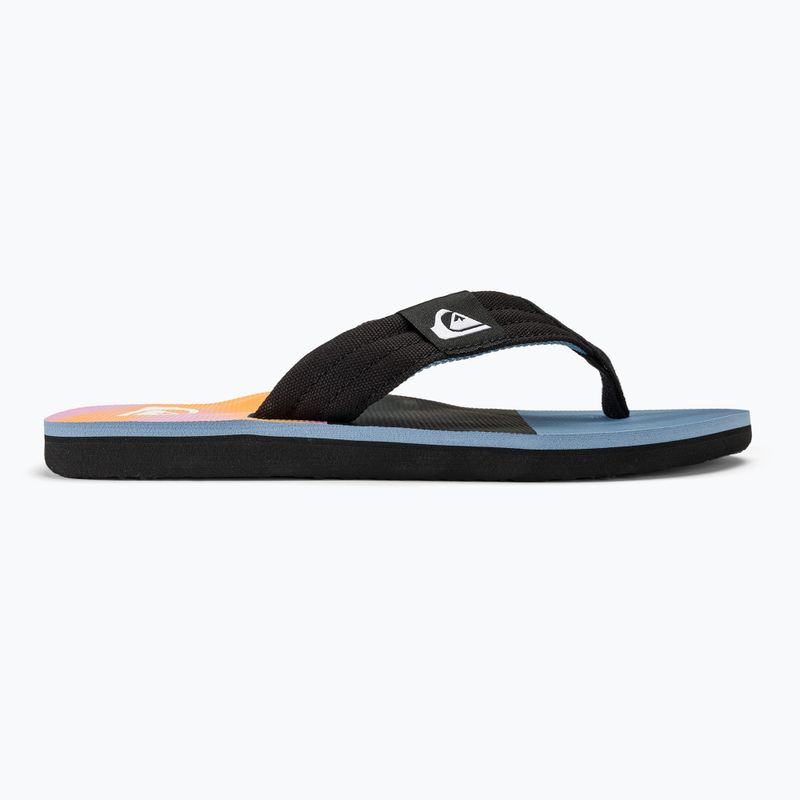 Herren Quiksilver Molokai Layback II Flip Flops blau / blau / orange 2