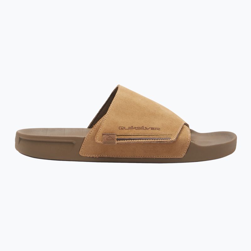 Quiksilver Rivi Suede Herren Flip-Flops hellbraun 1 2