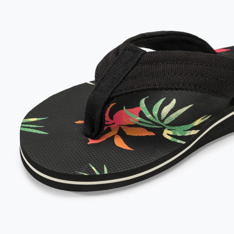 Herren Quiksilver Molokai Layback II Flip Flops schwarz / orange / grün 7