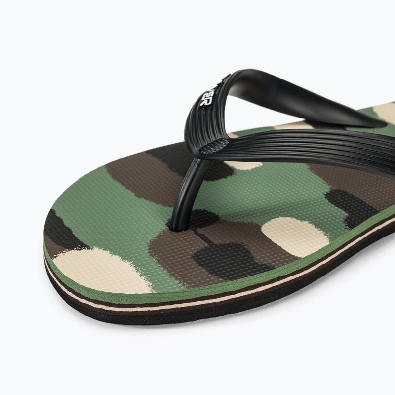 Quiksilver Molokai Art II Herren Flip Flops schwarz/braun/grün 7