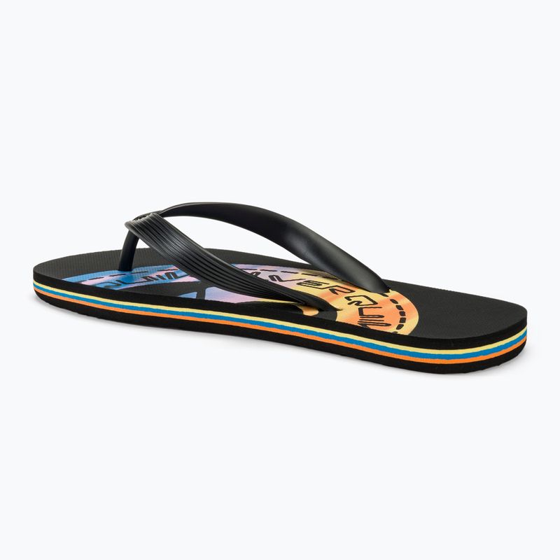 Quiksilver Molokai Art II Herren Flip Flops schwarz/schwarz/orange 3