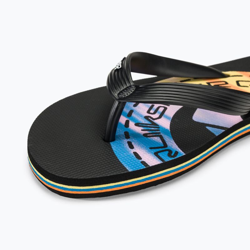 Quiksilver Molokai Art II Herren Flip Flops schwarz/schwarz/orange 7