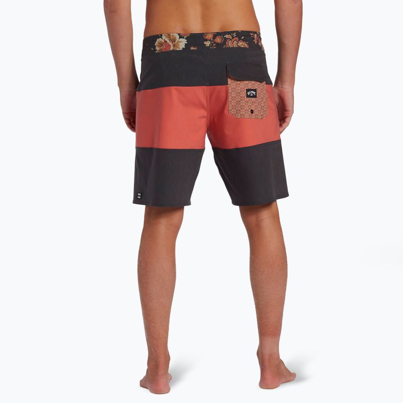 Herren Billabong Tribong Pro gewaschen rot schwimmen Shorts 5