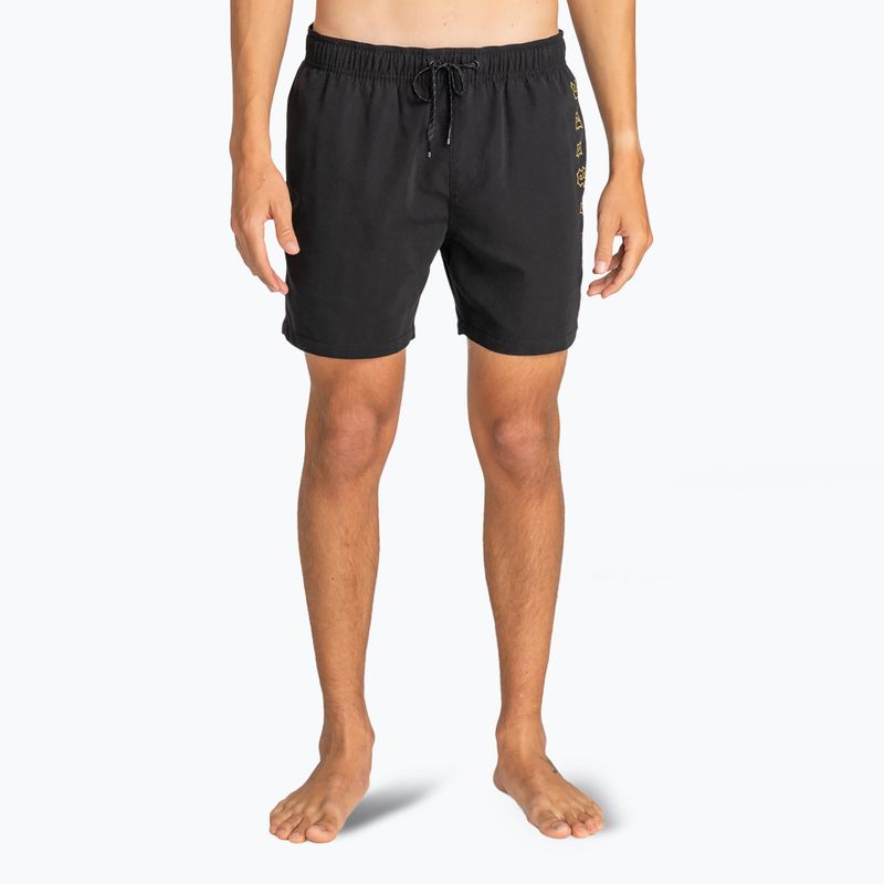 Herren Billabong All Day Heritage Layback schwimmen Shorts 16" schwarz 3