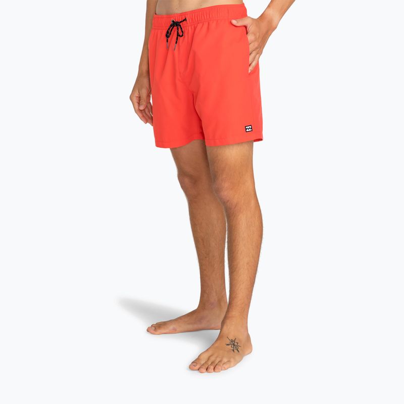 Herren Badeshorts Billabong All Day Layback red hot 5