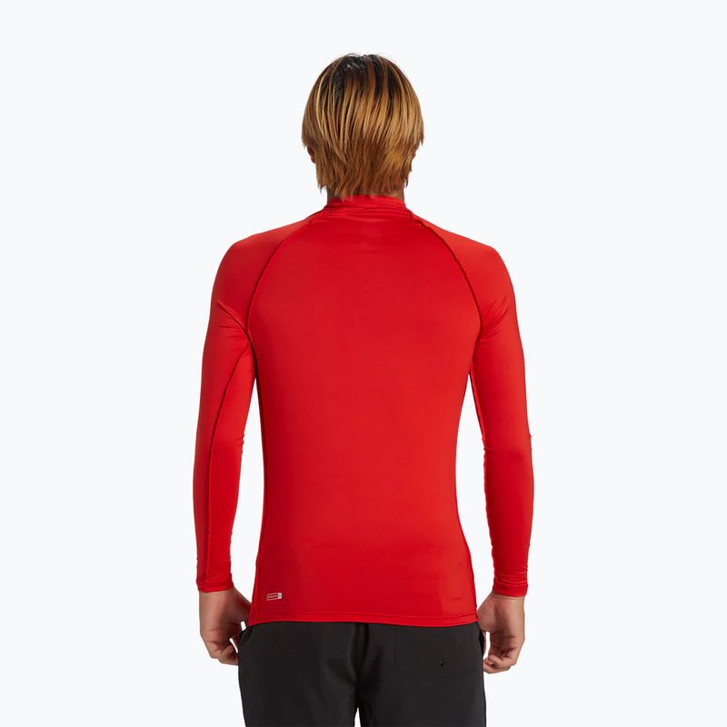 Herren Quiksilver Saturn UPF50 hohes Risiko rot schwimmen Longsleeve 3