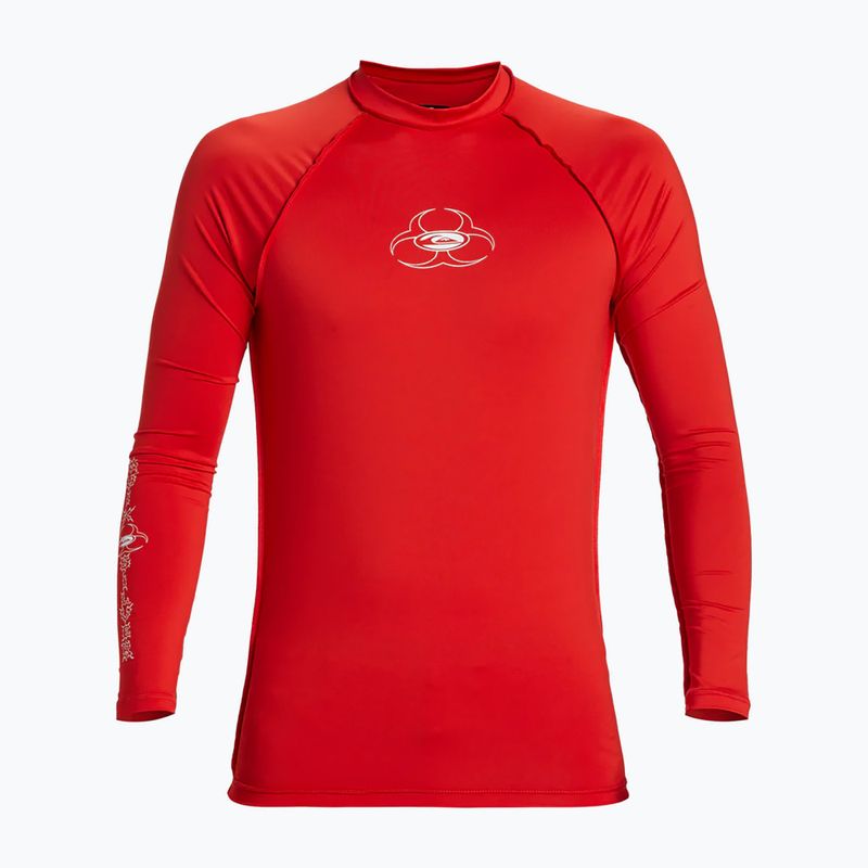 Herren Quiksilver Saturn UPF50 hohes Risiko rot schwimmen Longsleeve 5