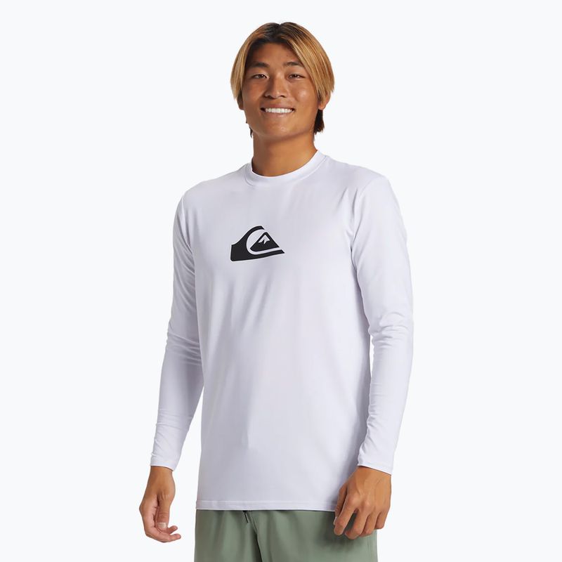 Herren Quiksilver Everyday Surf Tee weiß schwimmen Longsleeve 2