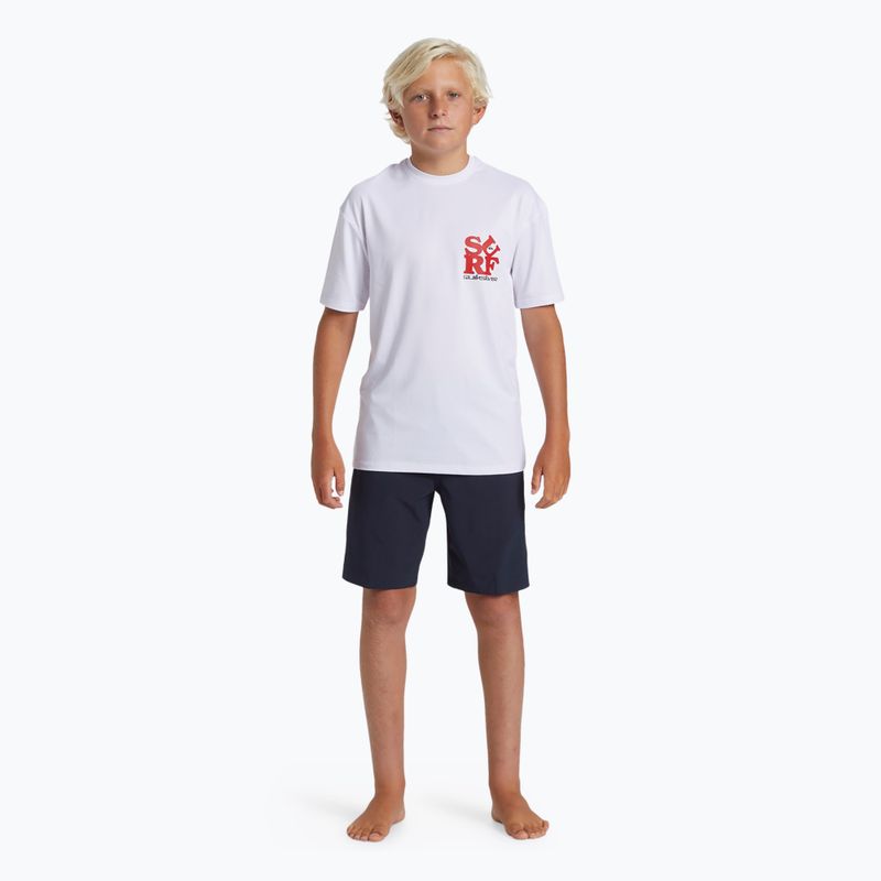 Quiksilver Everyday Surf Tee weiß/schwarz Kinder-Schwimm-Shirt 2