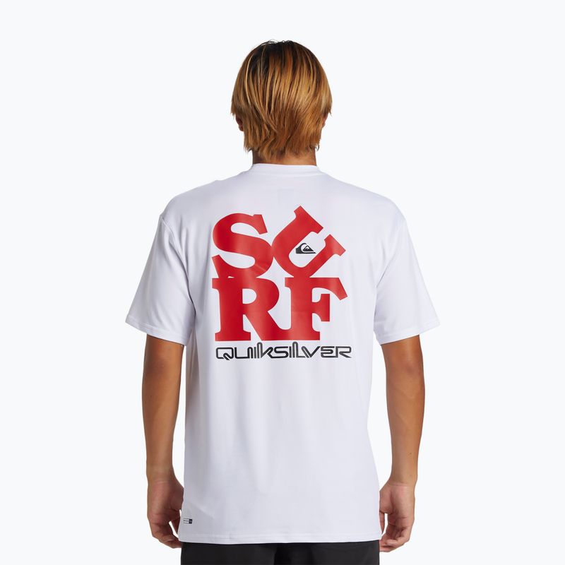Herren Quiksilver Everyday Surf Tee weiß/schwarz Schwimmen Shirt 2