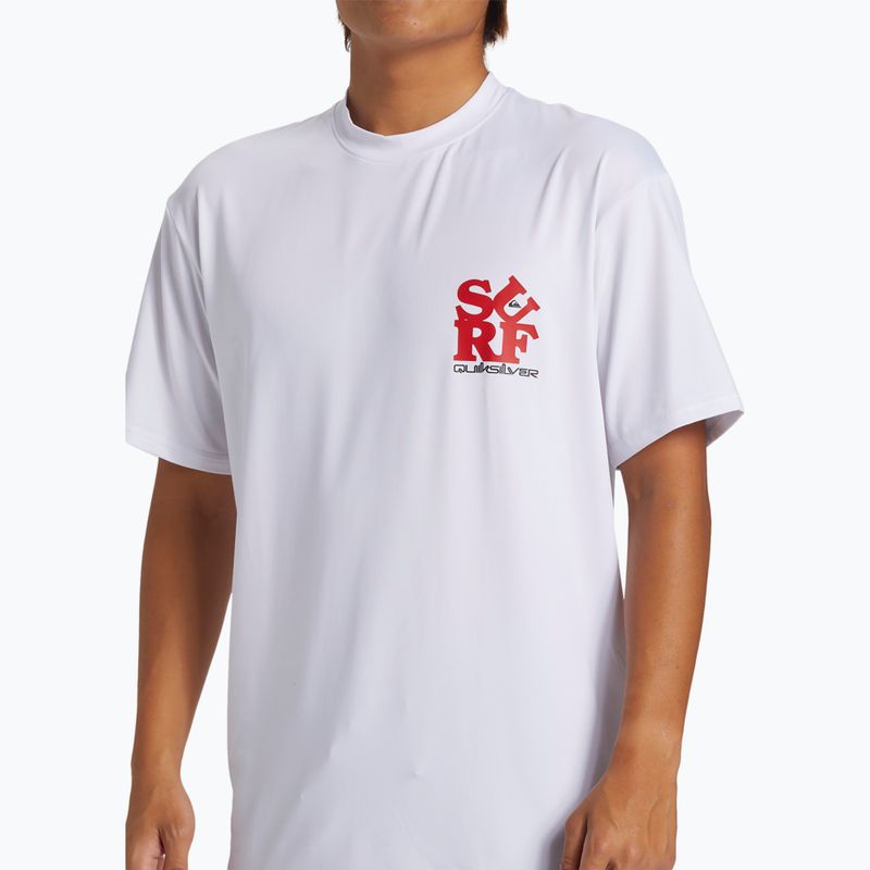 Herren Quiksilver Everyday Surf Tee weiß/schwarz Schwimmen Shirt