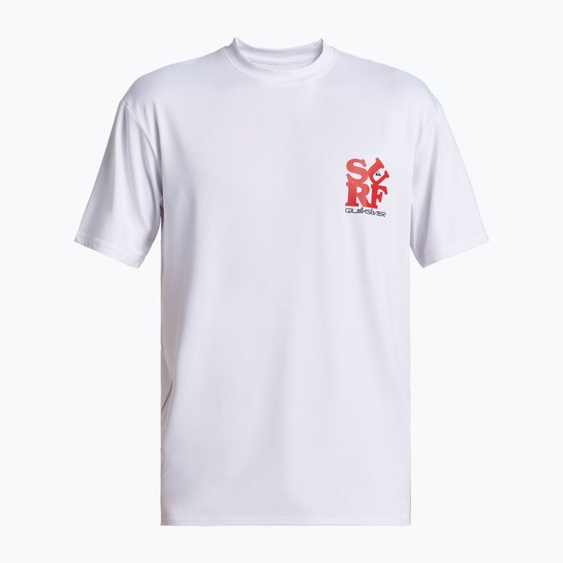 Herren Quiksilver Everyday Surf Tee weiß/schwarz Schwimmen Shirt