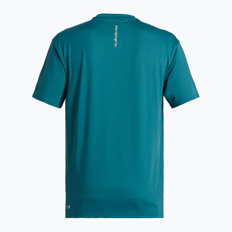 Herren Quiksilver Everyday Surf Tee koloniales blaues Schwimmshirt 6