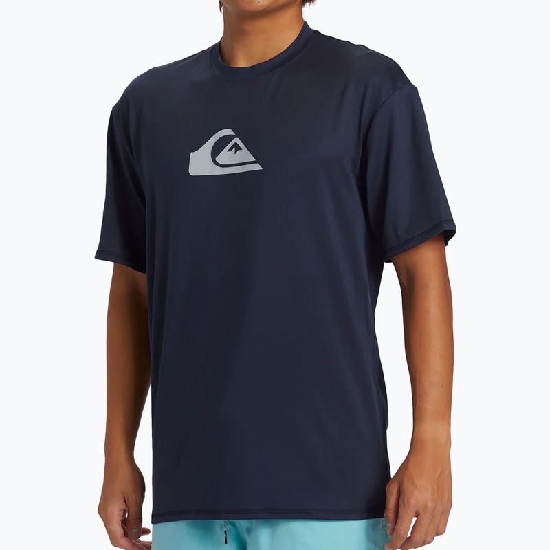 Herren Quiksilver Everyday Surf Tee dunkel marineblau Schwimmen Shirt 4