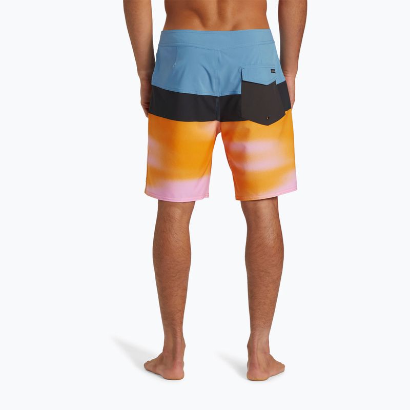 Herren Quiksilver Surfsilk Panel 18 Prisma rosa schwimmen Shorts 5