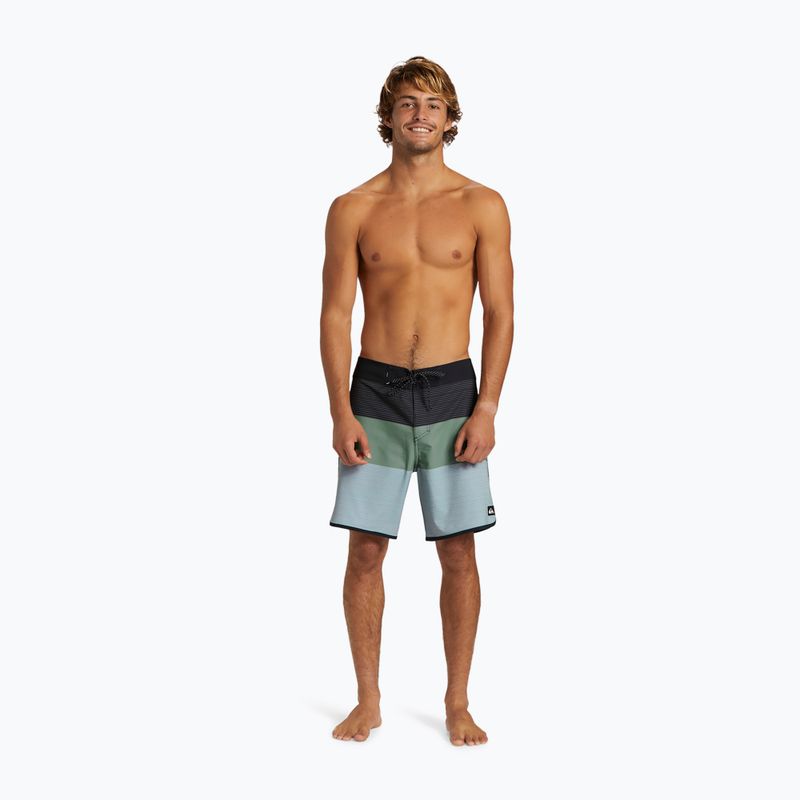 Herren Quiksilver Surfsil Tijuana 18 Schwimmen Shorts schwarz 4