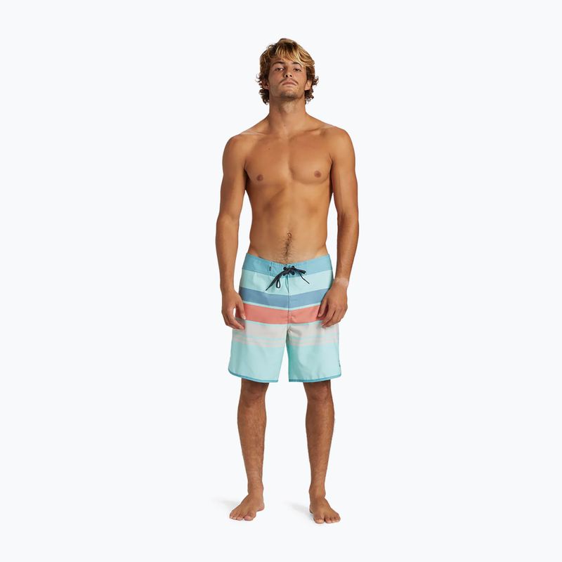 Herren Quiksilver Everyday Stripe 19 limpet shell swim shorts 4