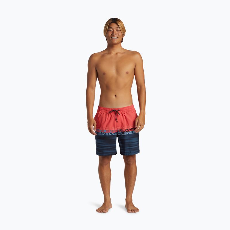 Herren Quiksilver Everyday Wordblock Volley 17 cayenne schwimmen Shorts 4