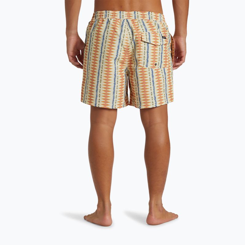 Herren Quiksilver Remade Mix Volley 16 oyster white swim shorts