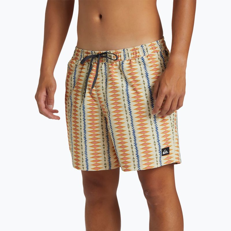 Herren Quiksilver Remade Mix Volley 16 oyster white swim shorts