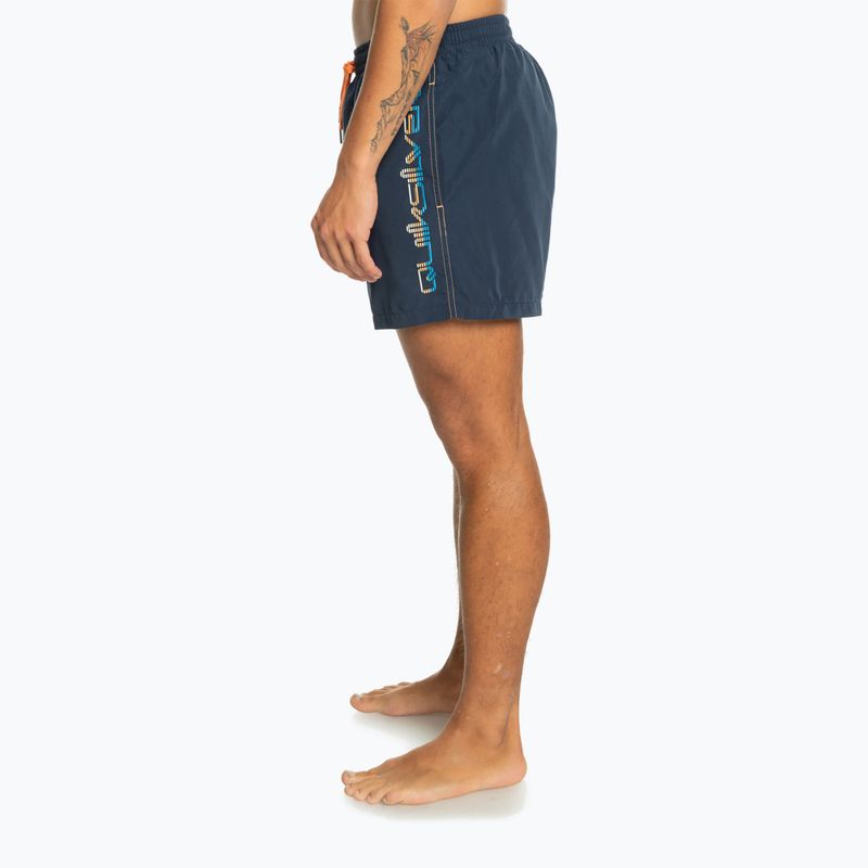 Herren Quiksilver Behind Waves marineblau Blazer Schwimmen Shorts 6