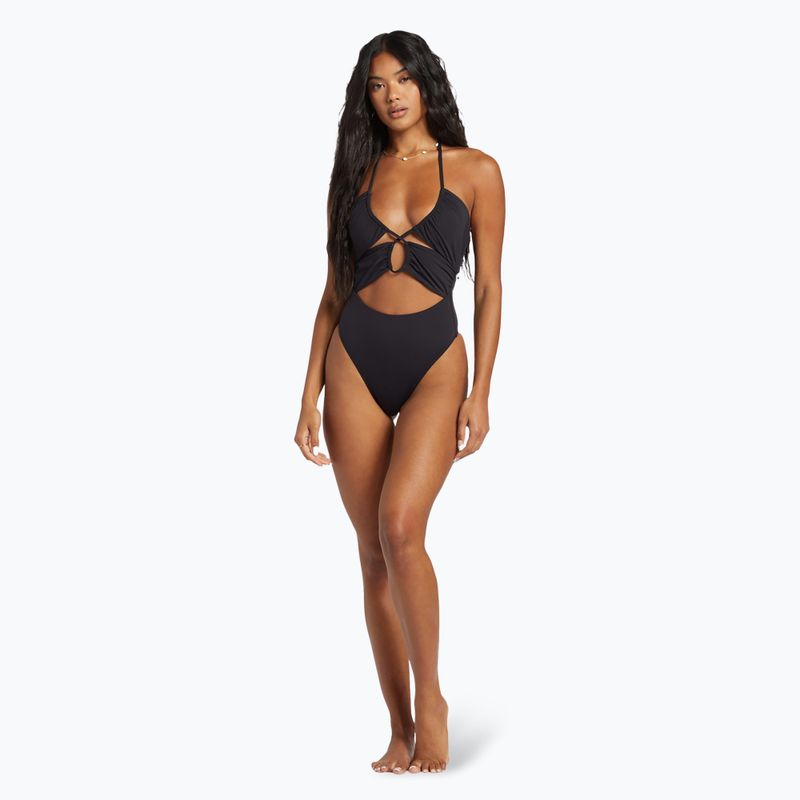 Einteiliger Damen-Badeanzug Billabong Sol Searcher schwarzer Kieselstein 6