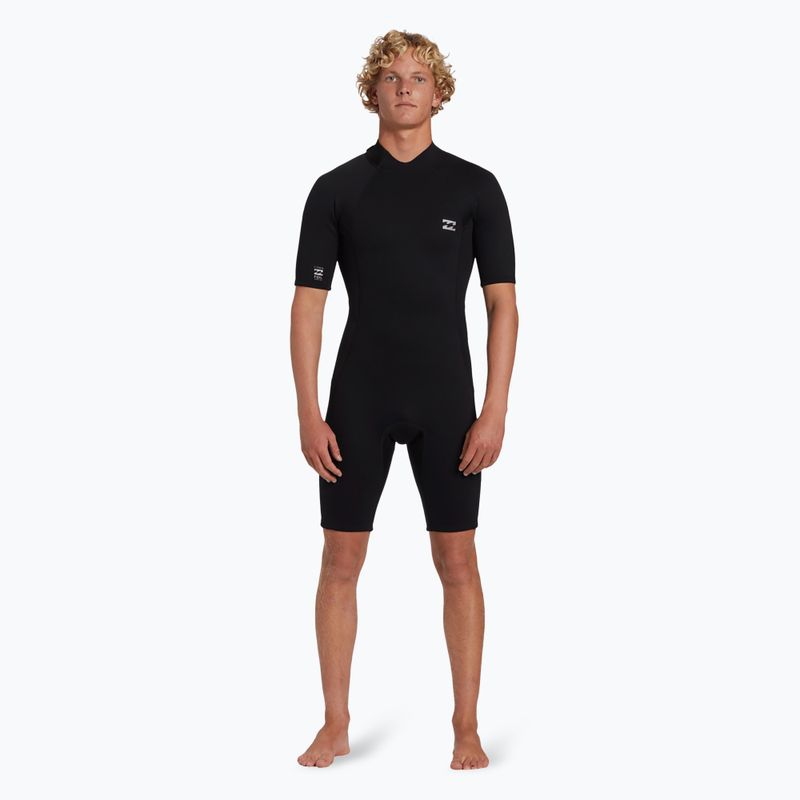 Herren Billabong 2/2 mm Foil FL Spring schwarzer Schwimmschaum 2