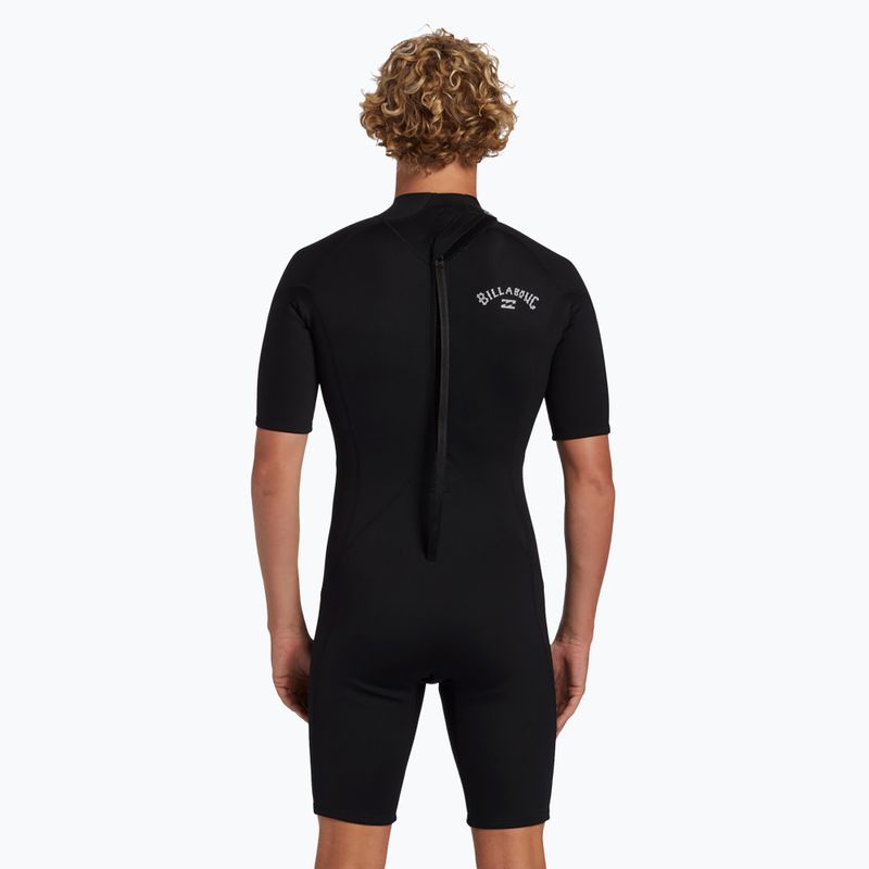 Herren Billabong 2/2 mm Foil FL Spring schwarzer Schwimmschaum 4